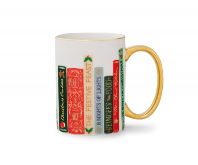 Festive Book Club Porcelain Mug|Rifle Paper
