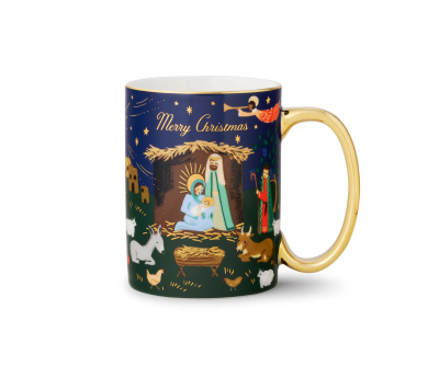 Nativity Scene Porcelain Mug|Rifle Paper