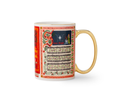 Christmas Carols Porcelain Mug|Rifle Paper