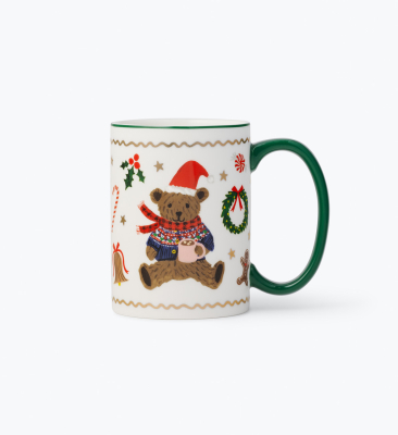 Christmas Bear Porcelain Mug|Rifle Paper