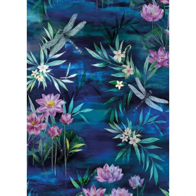 Lilies And Dragonflies