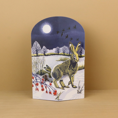 Winter Hares Die Cut|Art Angels