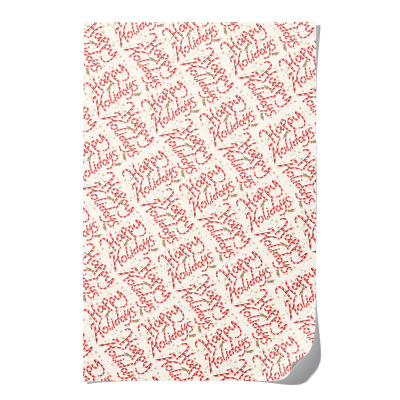 Candy Cane Holidays Wrap Roll|Red Cap Cards