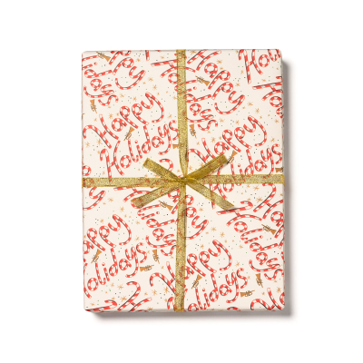 Candy Cane Holidays Wrap|Red Cap Cards