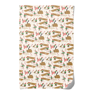 Santas Workshop Holiday Wrap|Red Cap Cards