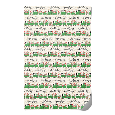Elf Train Holiday Wrap Roll|Red Cap Cards