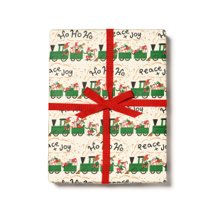 Elf Train Holiday Wrap Roll|Red Cap Cards