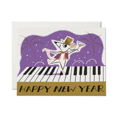 Midnight Keys Holiday Card|Red Cap Cards