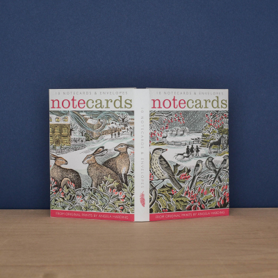 Holly Hedge And We Three Hares Notecard|Art Angels