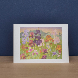 Group Of Irises And Several Inventions Notecard|Art Angels