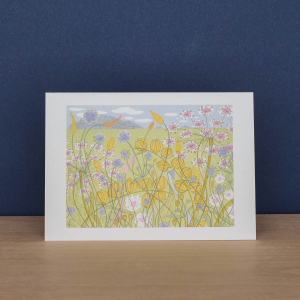 Machair And Plantain And Thrift Notecard|Art Angels