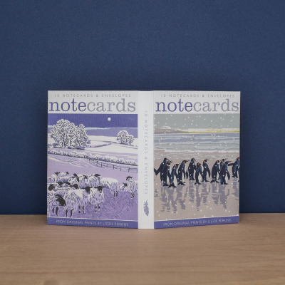 Snowy Beach Kings And Flocks By Night Notecard|Art Angels