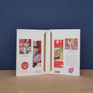 The Blue Jug And Pink Roses Chinese Vase Notecard|Art Angels