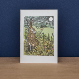 Hidden Hares And Kingfisher And Squirrel Notecard|Art Angels