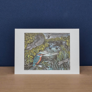 Hidden Hares And Kingfisher And Squirrel Notecard|Art Angels