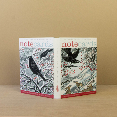 Hares Blackbird And Berries Notecard|Art Angels