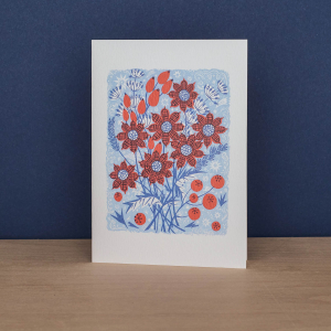 Frost Flowers And Sea Holly Notecard|Art Angels