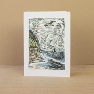 Cornish Path And Curlew Cry Notecard|Art Angels