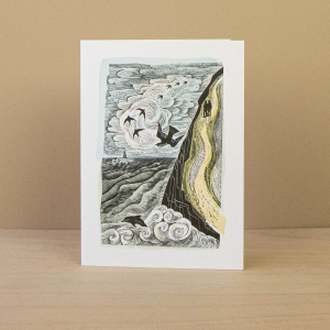Cornish Path And Curlew Cry Notecard|Art Angels