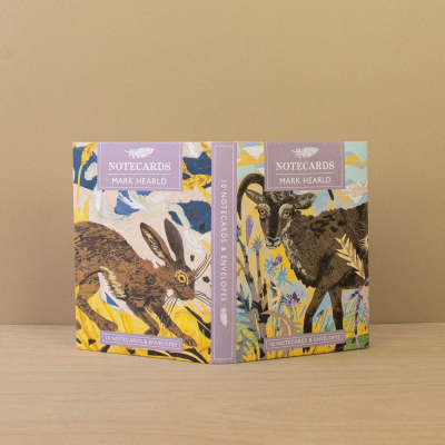 Soay Sheep And Hare Notecard|Art Angels