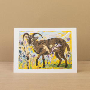 Soay Sheep And Hare Notecard|Art Angels