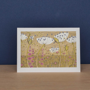 Agapanthus And Autumn Spey Notecard|Art Angels