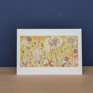 Agapanthus And Autumn Spey Notecard|Art Angels