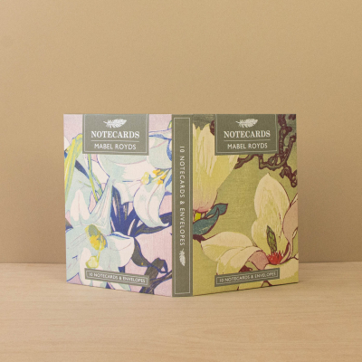 Magnolias And White Lilies Notecard|Art Angels