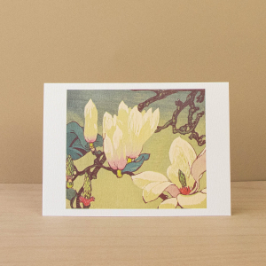 Magnolias And White Lilies Notecard|Art Angels