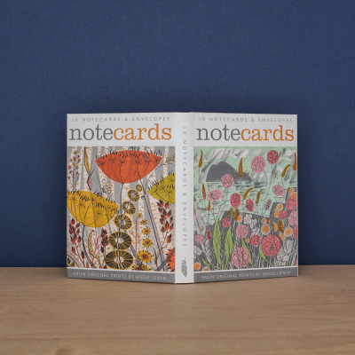 Lichen And Thrift And Spey Birches Notecard|Art Angels