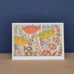 Lichen And Thrift And Spey Birches Notecard|Art Angels