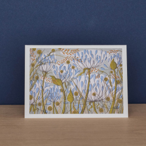 Agapanthus II And Ramsons Notecard|Art Angels