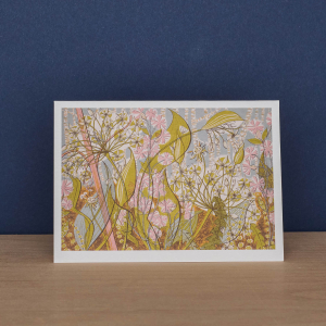 Agapanthus II And Ramsons Notecard|Art Angels