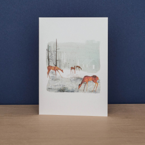 Midnight Fox And Woodland Clearing Notecard|Art Angels