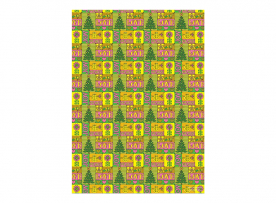 Peace Love Joy SPOT Holiday Wrap Roll|Red Cap Cards
