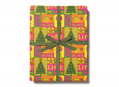 Peace Love Joy SPOT Holiday Wrap|Red Cap Cards