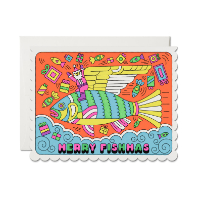 Merry Fishmas DIE CUT SPOT Holiday Boxed Set|Red Cap Cards