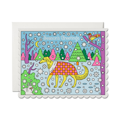Cozy Pup Greetings DIE CUT SPOT Hol Boxed Set|Red Cap Cards