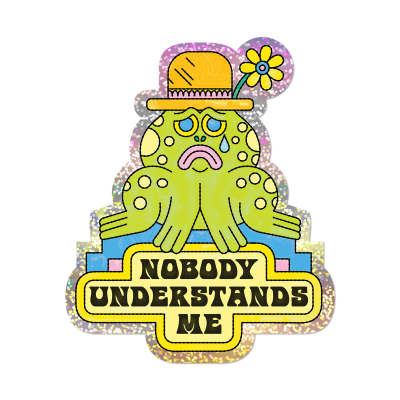 Nobody Understands Me sticker|Red Cap Cards
