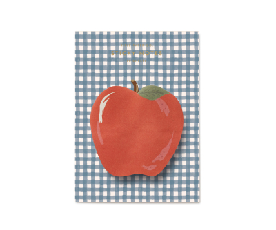 Apple Gingham Sticky Notes|Rifle Paper
