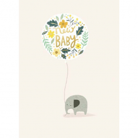 Baby Elephant With Balloon New Baby