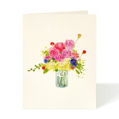 Flowers in Blue Jar|Felix Doolittle