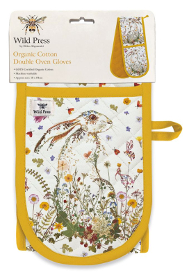 OVEN GLOVES Wildflower Hare