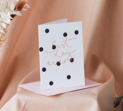 Best Day Ever Rose Polka Dot