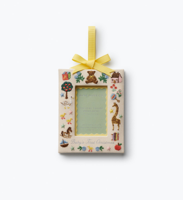 Babys First Christmas Picture Frame Ornament|Rifle Paper
