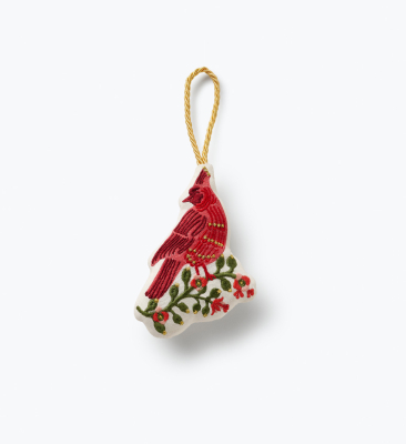 Cardinal Embroidered Ornament|Rifle Paper
