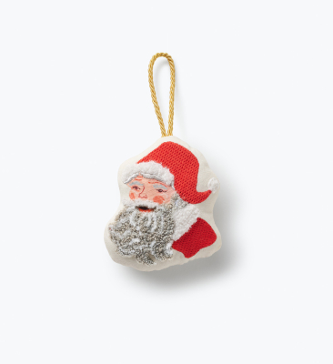 Santa Embroidered Ornament|Rifle Paper
