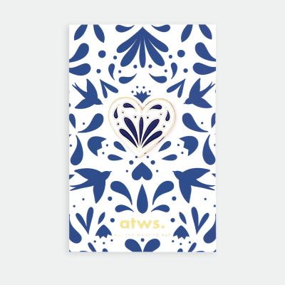 Blue Heart Pin|All The Ways To Say