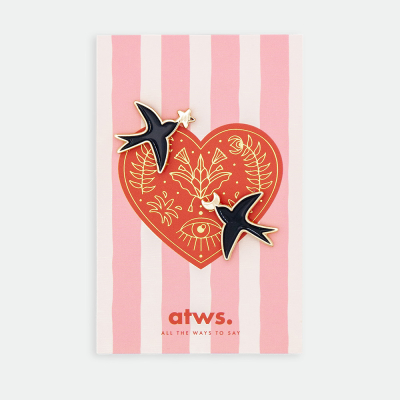 Duo Swallows Pins|All The Ways To Say