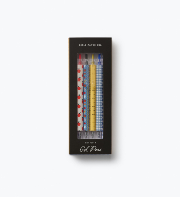 Schoolhouse Gel Pen Set Of 4|Rifle Paper